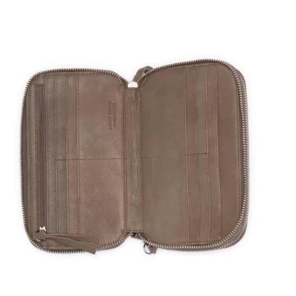 Kaie Convertible Leather Wallet- Lucky Brand- Color: Brown - Picture 4 of 11